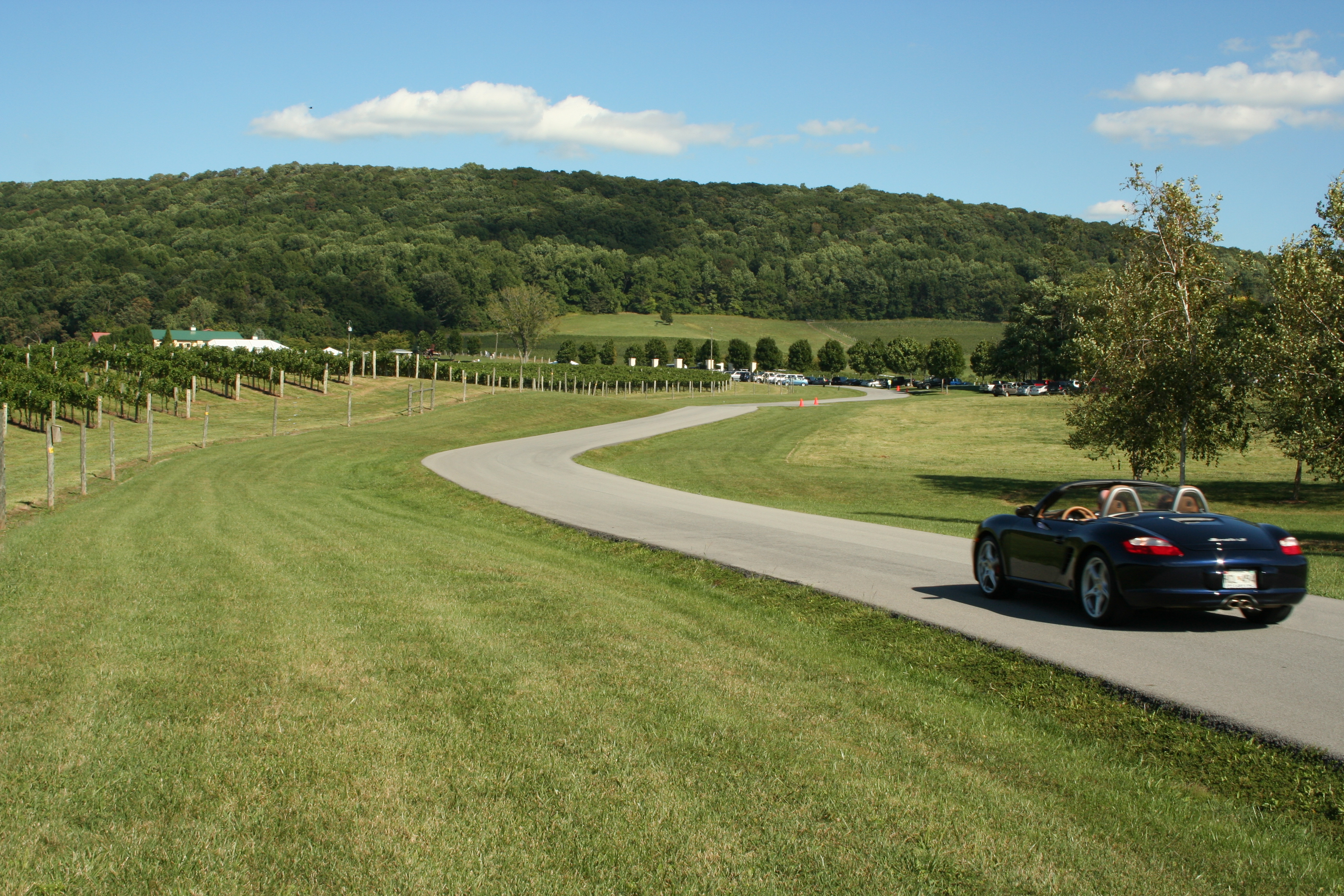 JH Breaux Vineyards driving in