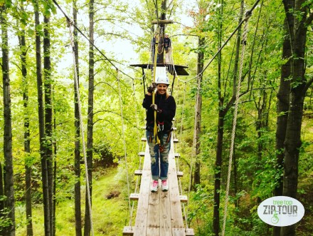 Canopy zip line tour at Empower Adventures